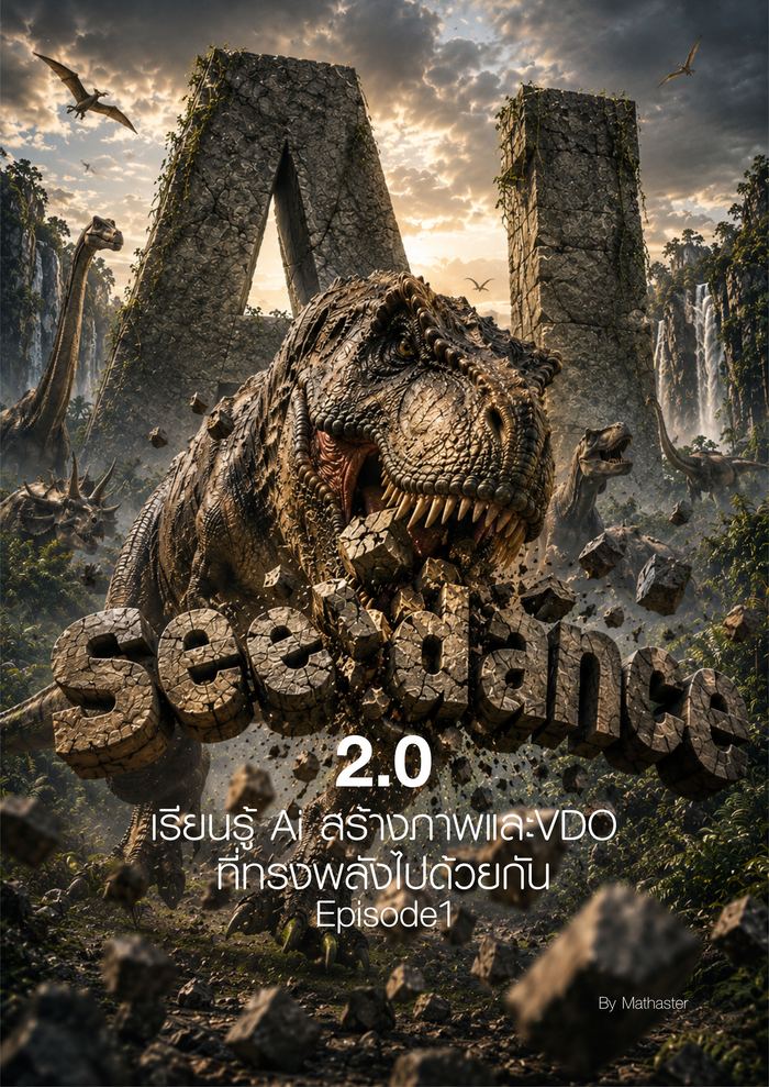 ปกหนังสือ Seedance 2.0: เรียนรู้ AI สร้างภาพและ VDO — Episode 1